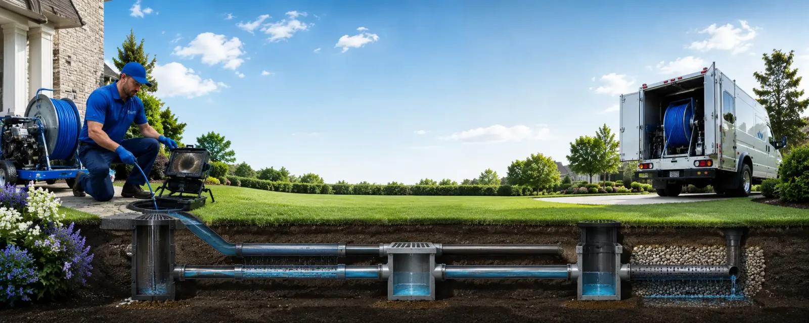 Outdoor drain cleaning information for Brock, NE